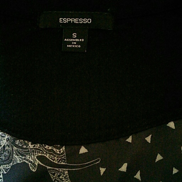 Espresso | Sparkle Detail Elephant Print Top S - Picture 3 of 4